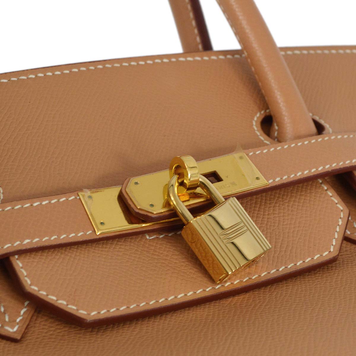 Hermes Natural Courchevel Birkin 40 Handbag