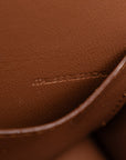 Burberry TB Waist Bag Body Bag Brown Leather