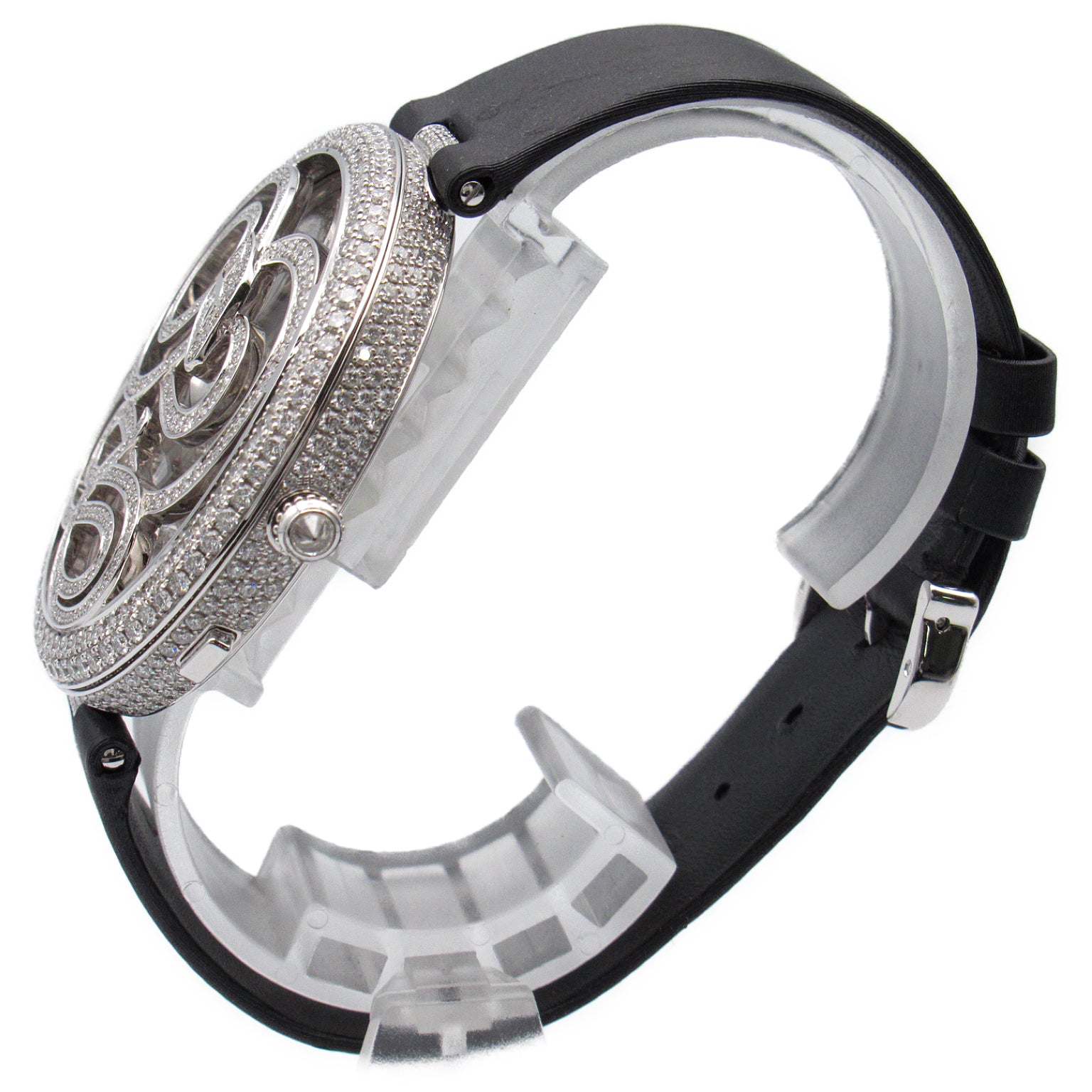 Cartier Cartier Animale du Cartier Limited (05/40) Watch Watch K18WG (White G)  Leather Belt HPI00339 Black