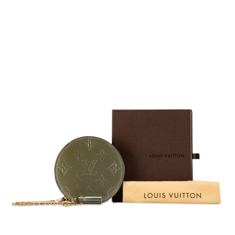 Louis Vuitton Monogram Vernis Portemoney Shapo Coin Case M91415 Grail Deco Light Olive Oil Patent Leather  Louis Vuitton
