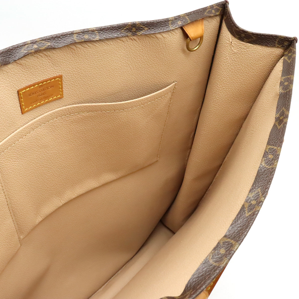 Authentic Louis Vuitton Monogram Sac Plat Hand Tote Bag M51140 LV