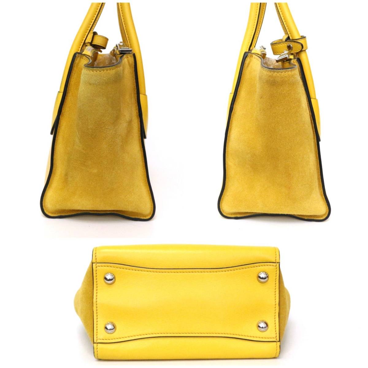 Prada Handbag Yellow Suede 2WAY – Timeless Vintage Company