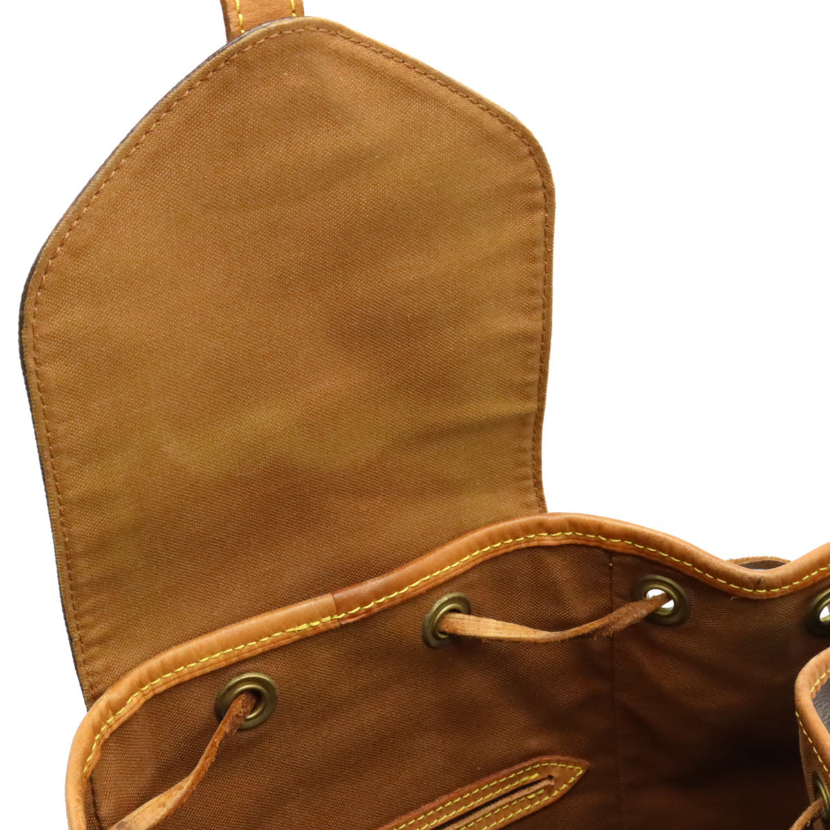 LOUIS VUITTON Authentic Women's Mini Backpack Montsouris MM Brown Leather  M51136