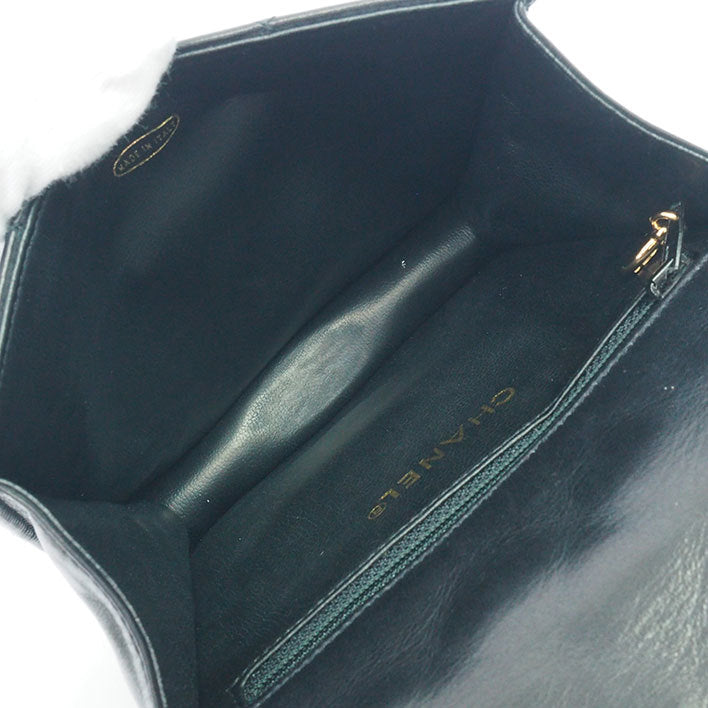 Authentic Chanel Vintage Envelope Flap Bag in Beige Lambskin w 24K