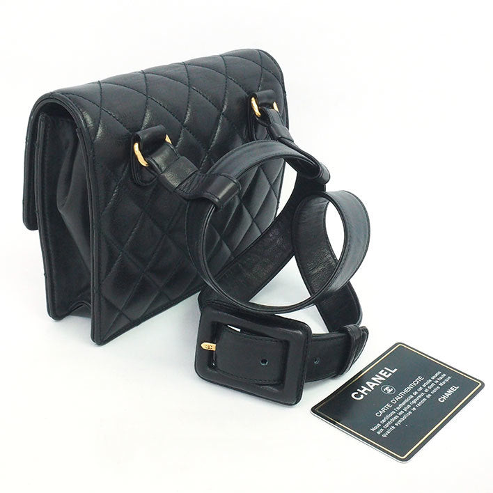 Chanel Belt Bag Lambskin Black – Timeless Vintage