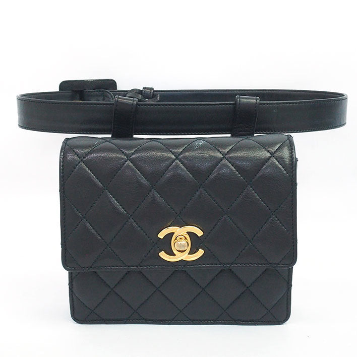 Heritage Vintage: Chanel Black Lambskin Leather Cambon Bowler Tote