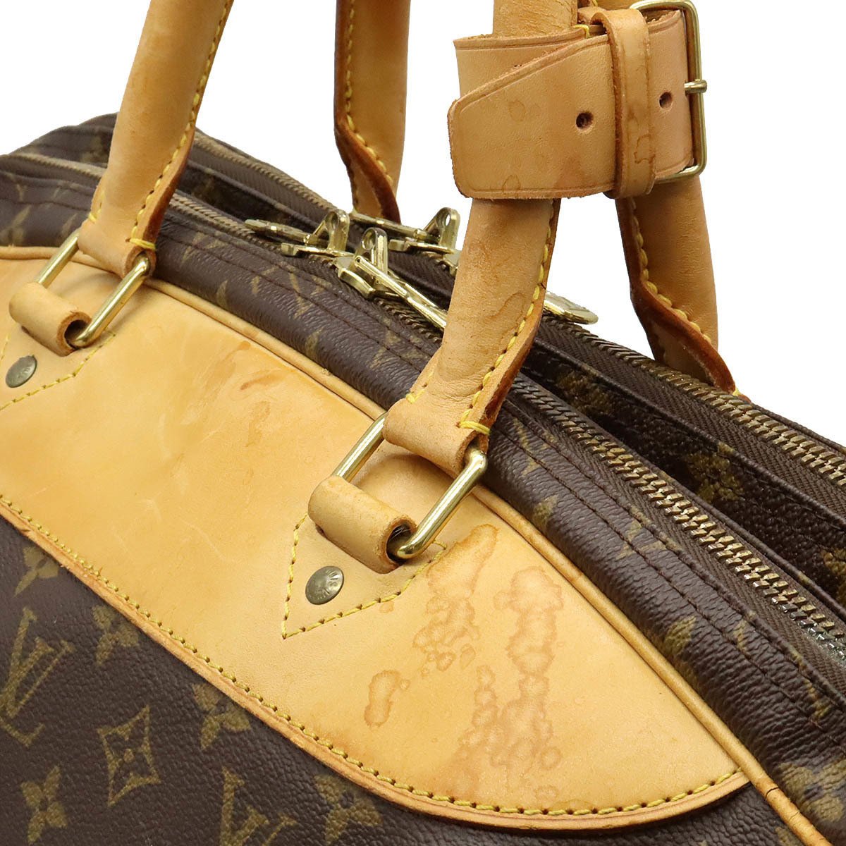 Louis Vuitton Monogram Alize 2 Poches Luggage Carry On Shoulder Bag Vintage