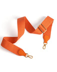 Orange Crossbody Bag Strap Cotton Adjustable Crossbody Bag Strap Replacement Wide