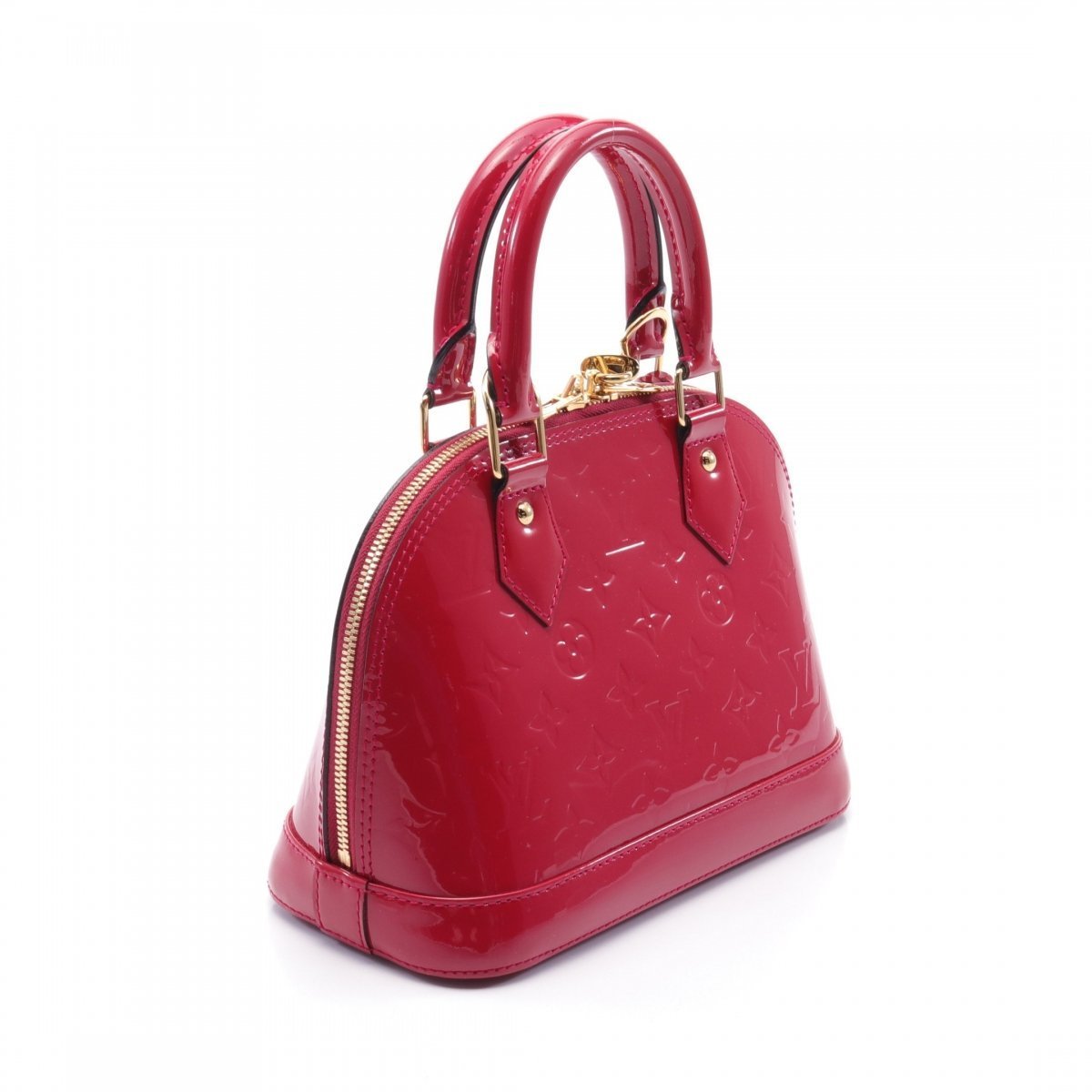 Louis Vuitton Alma Tote BB Rose Leather Monogram Vernis for sale online