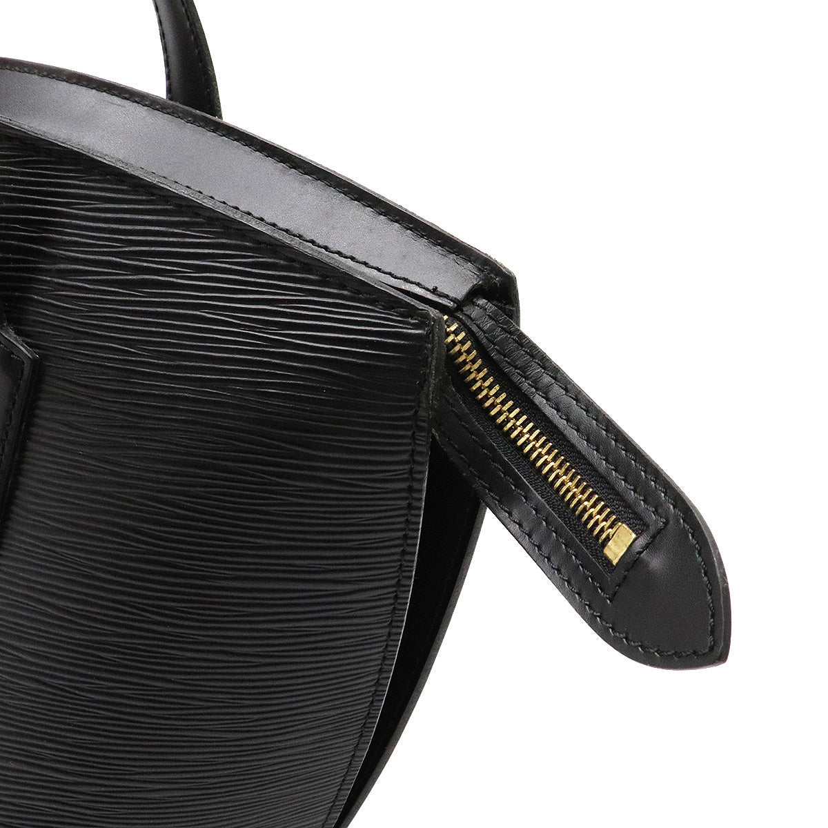 Saint jacques leather handbag Louis Vuitton Black in Leather