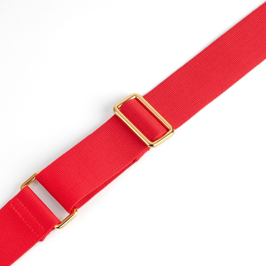 Red Cotton Crossbody Bag Strap Adjustable Bag Strap Replacement Wide
