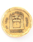 Broche Chanel Vintage 31 Rue Cambon Médaillon Broche Or Femme