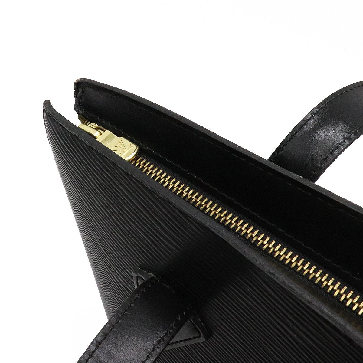 Louis Vuitton Womens EPI Saint Jacques GM Tote Shoulder Handbag Black