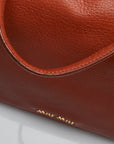 Miu Miu Madras Bicolore Handbag Shoulder Bag 2WAY RN0726 Orange Leather