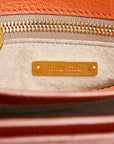 Miu Miu Madras Bicolore Handbag Shoulder Bag 2WAY RN0726 Orange Leather