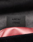 Gucci GG Marmont Chain Sac à bandoulière 446744 Noir Daim Femme