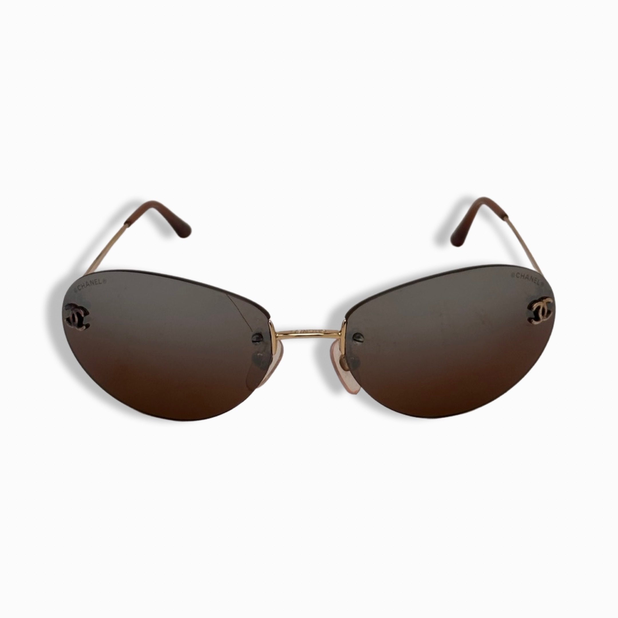 Chanel Gray Cat Eye Sunglasses Ch5415