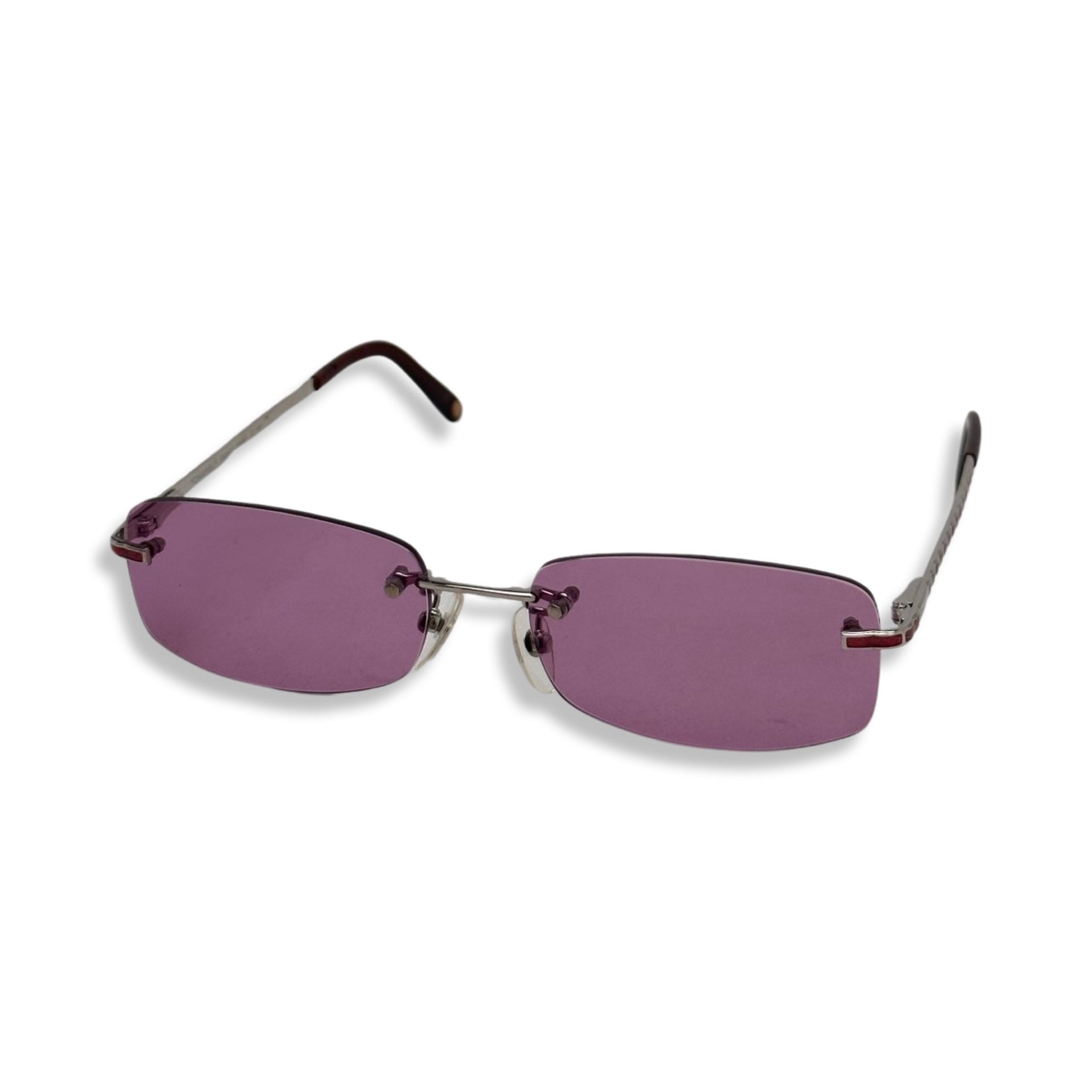 Chanel Rimless Tinted Pink Sunglasses – Timeless Vintage Company