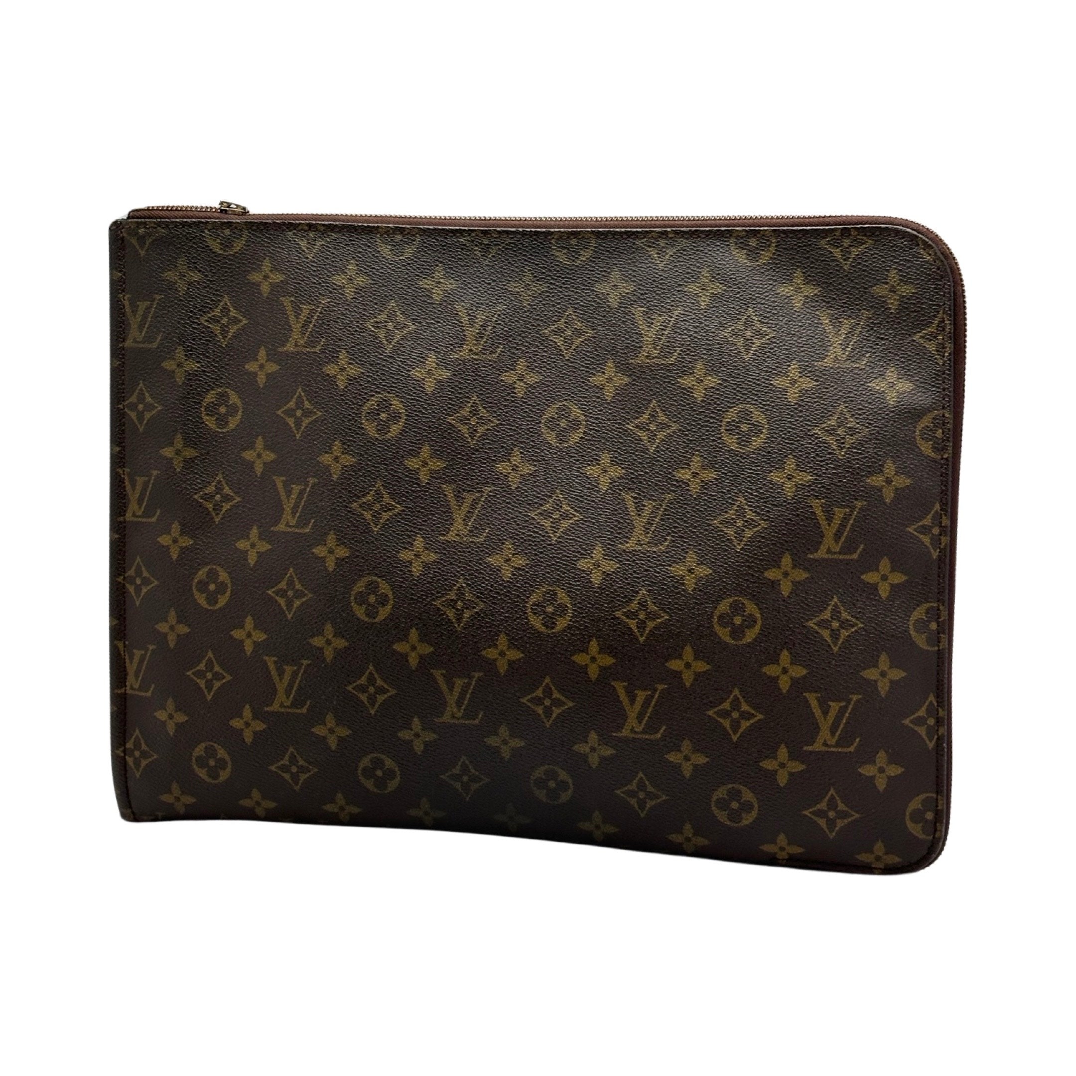 Louis Vuitton - Authenticated Pochette Trunk Clutch Bag - Cloth Brown for Women, Very Good Condition