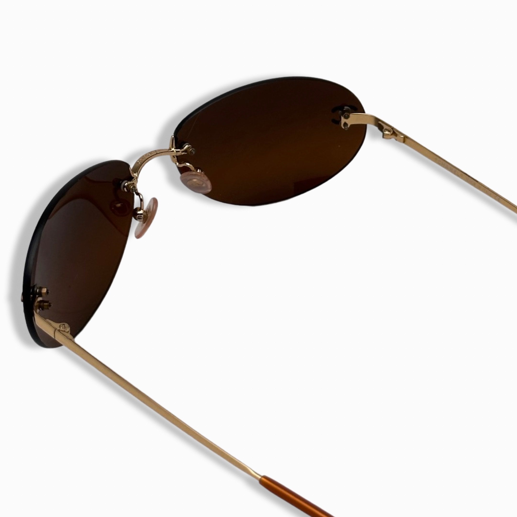 CHANEL, Accessories, Like New Chanel Vintage Swarovski Crystal Cc  Sunglasses