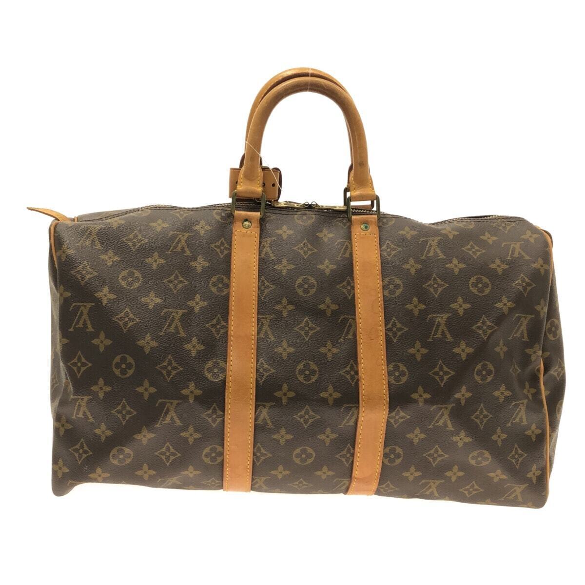 Authentic Louis Vuitton Keepall 45 Travel Bag with luggage tag for