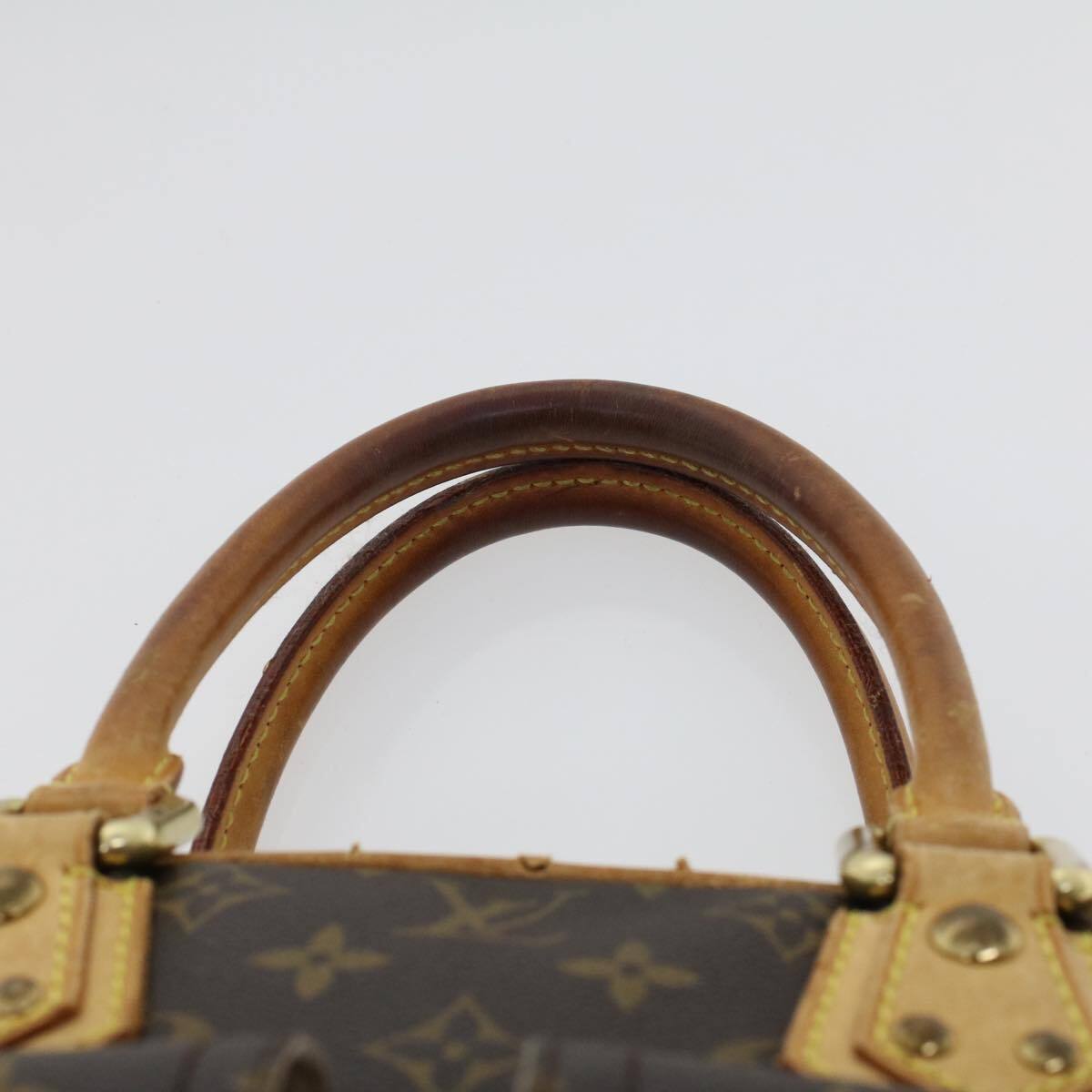 Louis Vuitton M40026 Monogram Manhattan PM Hand Bag - Brown