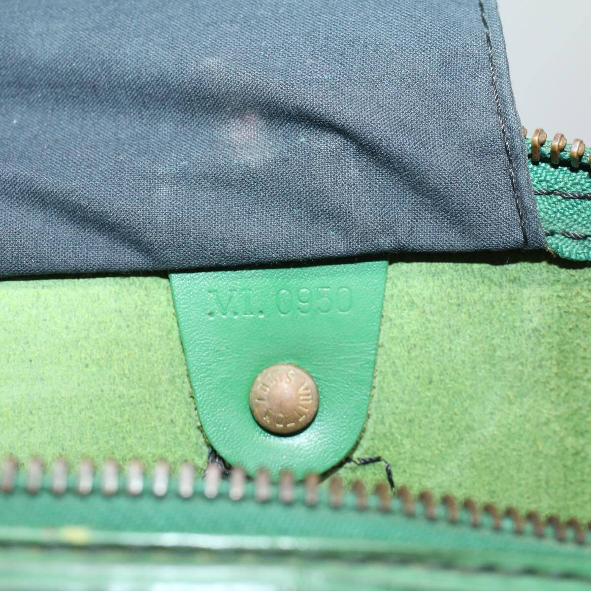 Louis Vuitton Epi Speedy 35 Handbag Boston Bag M42994 Borneo Green Leather  Women's LOUIS VUITTON
