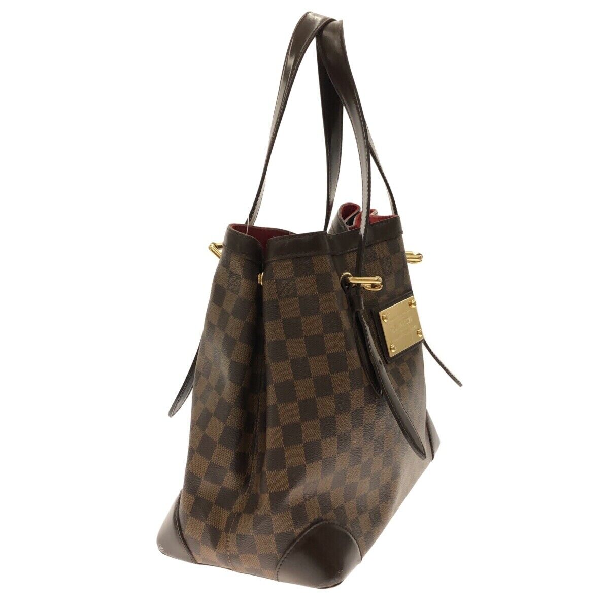 Louis Vuitton Hampstead MM Damier Ebene canvas leather shoulder bag