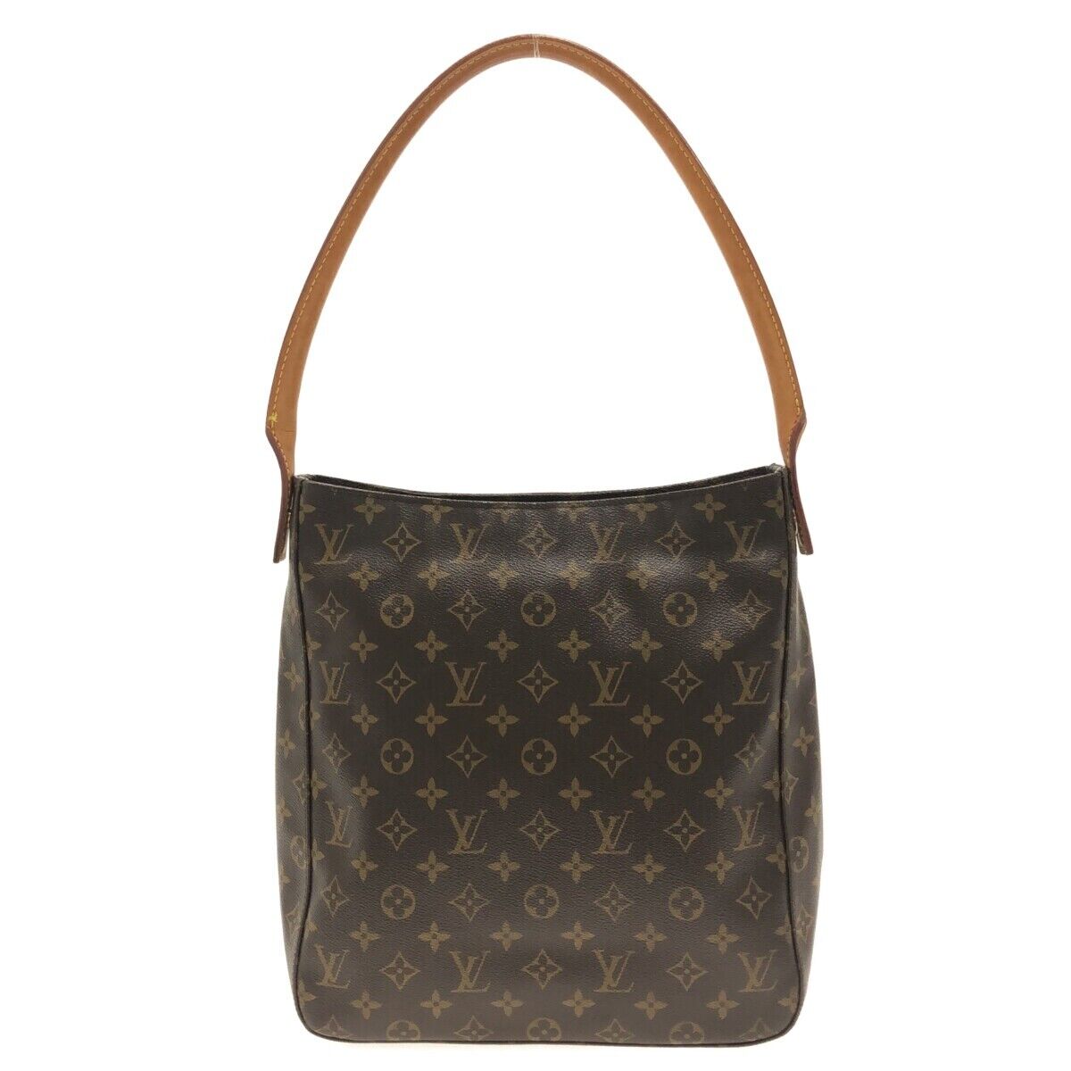 Pre-Owned Louis Vuitton LOUIS VUITTON Looping MM Monogram Shoulder Bag  Canvas Brown Women's (Good) 