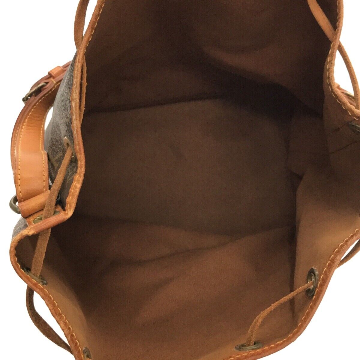 LOUIS VUITTON Noe GM Drawstring Shoulder Bag Monogram Leather Authentic  Vintage