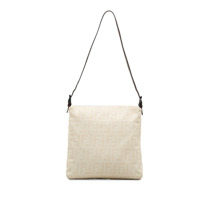 Fendi Zucca Mamma Bucket One Shoulder Bag Handbag 26730 Ivory