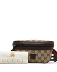 Gucci GG Canvas Sherry Line Sac banane 311159 Beige