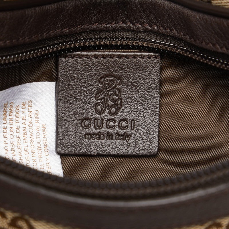 Gucci GG Canvas Sherry Line Waist Bag Body Bag 311159 Beige