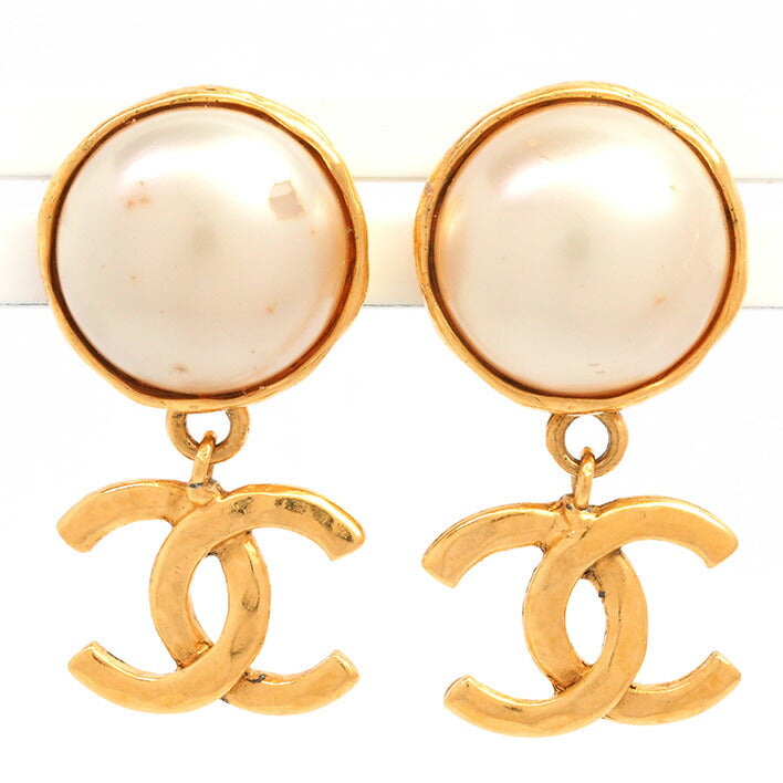 CHANEL Pearl Stone Fashion Earrings for sale
