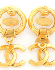 Vintage Chanel Coco Mark Large Mabe Pearl Clip-On Earrings