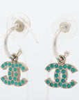 CHANEL Rhinestone Earrings 06P Ladies