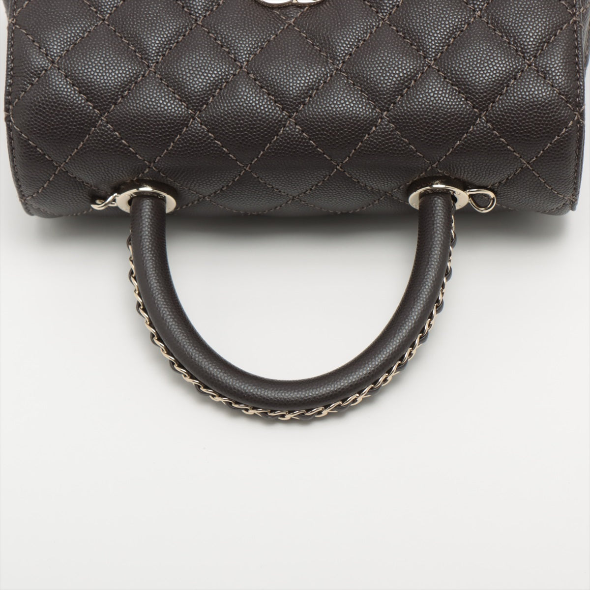Chanel Cocohandle Caviar S 2WAY Handbag Mattress Brown Gold  IC Chip With