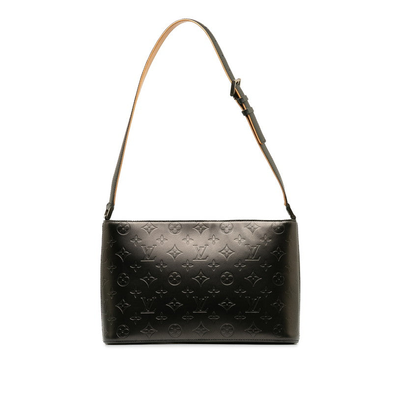 Louis Vuitton Monogram Mat Arston Handbag M55122 Noir Black Leather Lady Louis Vuitton