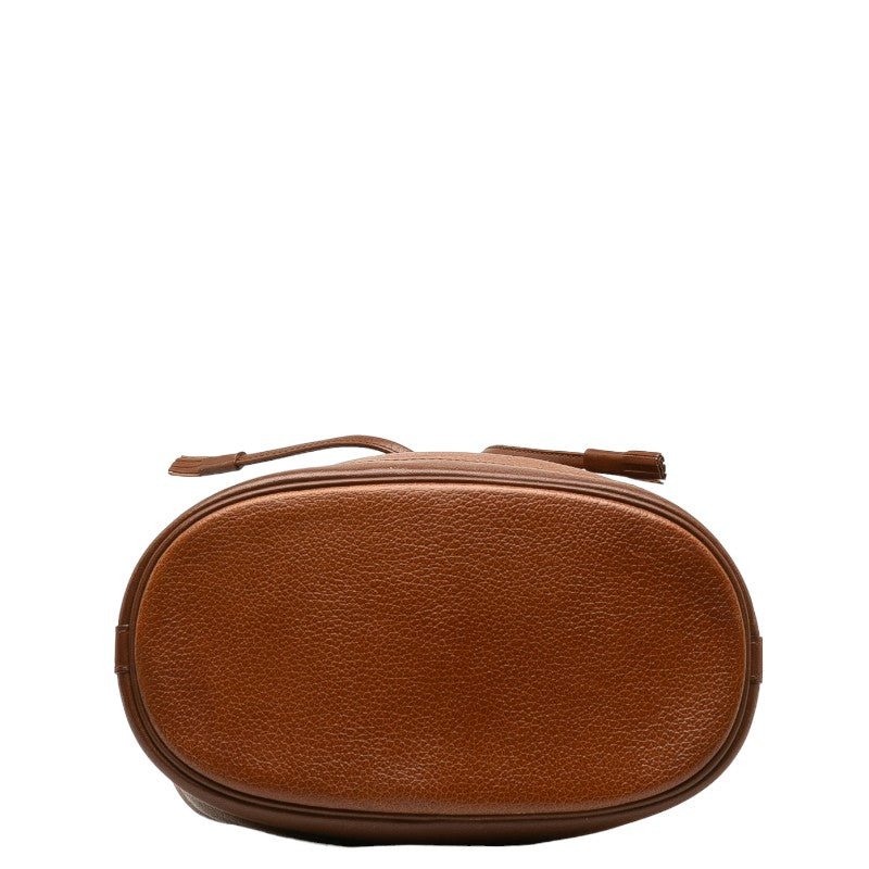 Burberry Nova Check  Shoulder Bag Bucket Bag Brown Leather