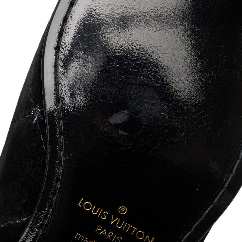 Louis Vuitton Mens Loafers in Velvet Black BM 0149