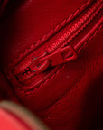 Chanel Matrases Coco Chain  Shoulder Bag Red Leather  Chanel