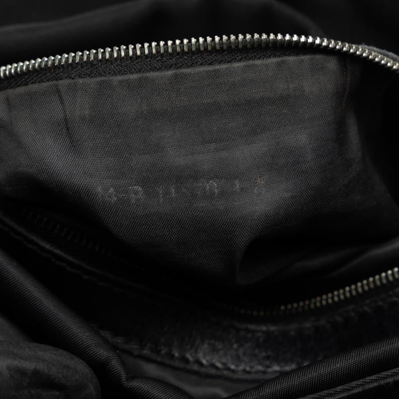 Fendi FF Logo Handbag Shoulder Bag 2WAY Black Nylon Leather Ladies Fendi