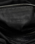 Fendi FF Logo Handbag Shoulder Bag 2WAY Black Nylon Leather Ladies Fendi