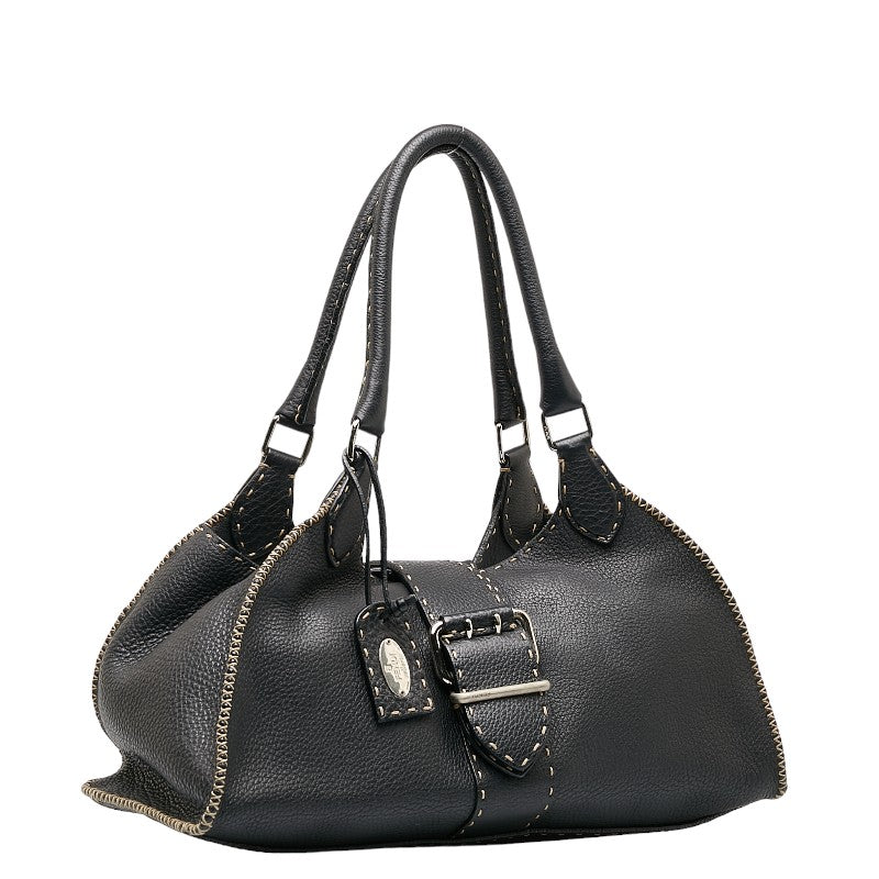 Fendi Selleria Handbags Black Leather Ladies Fendi