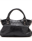 BALENCIAGA The First Handbag in Leather Black 240577 Ladies