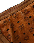Emsey Em Handbags Shoulder Bag 2WAY Brown PVC Leather Ladies MCM