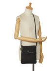 Fendi Zkino Slipper Shoulder Bag 8BT150 Black Canvas Leather Ladies Fendi