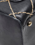 Chanel Cocomark Wild tick Handbags Boston Bag Black Leather  Chanel