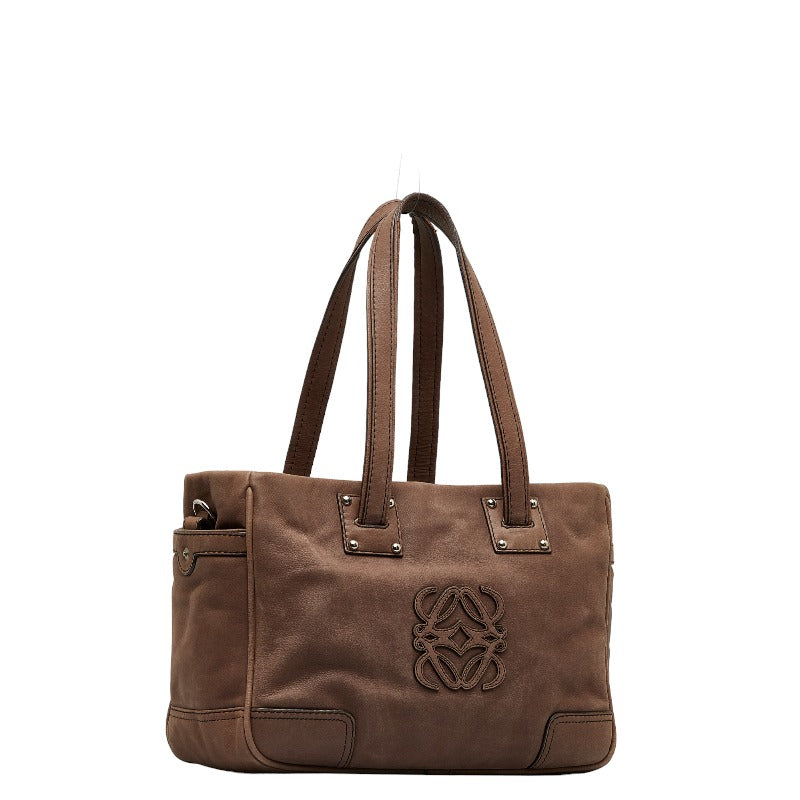 Loebe Anagram Handbags s Bag Brown Leather Ladies LOEWE [Ginestone Paris]
