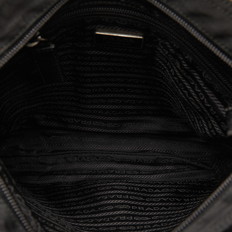 PRADA Tessuto Nylon Crossbody Bag in Black Men’s